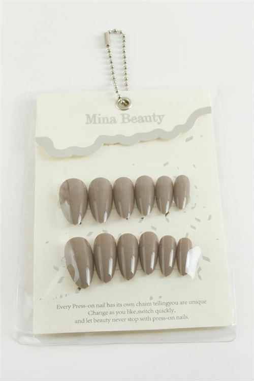 Mina Beauty Kedi Gözü Takma Tırnak - Kahverengi-1