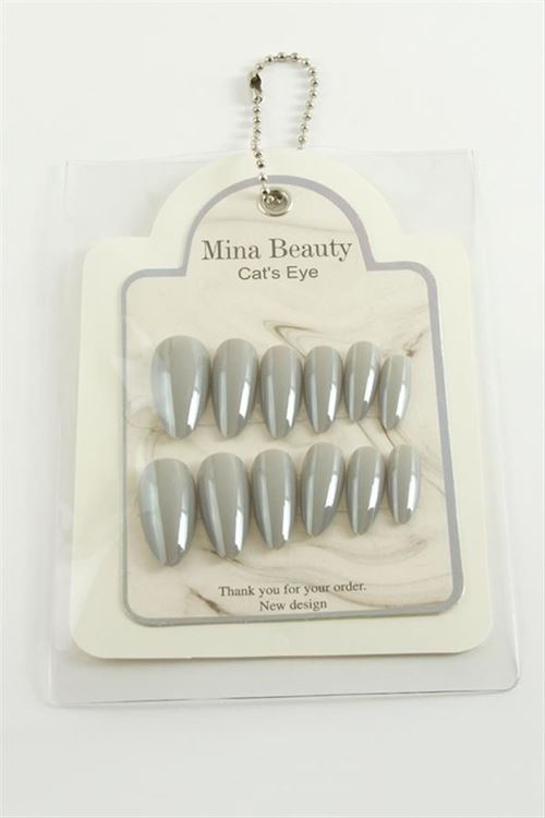 Mina Beauty Kedi Gözü Takma Tırnak - Krem