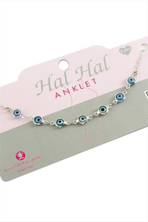 Nazar Mineli Halhal - Gümüş Rengi