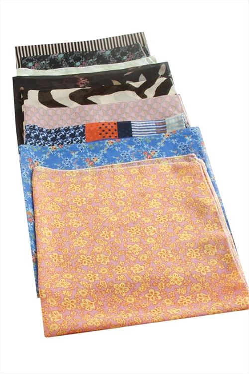 Karışık Desenli Şifon Fular 50 cm - Karışık Renk 1