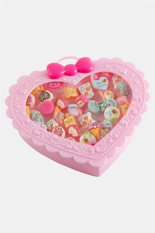 Karışık Plastik Çocuk Yüzük 1 Adet - Pembe