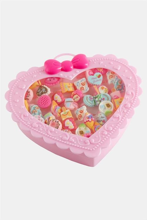 Karışık Plastik Çocuk Yüzük 1 Adet - Pembe