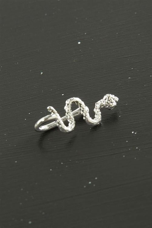 Yılan Tragus Piercing 1 Adet - Gümüş Rengi