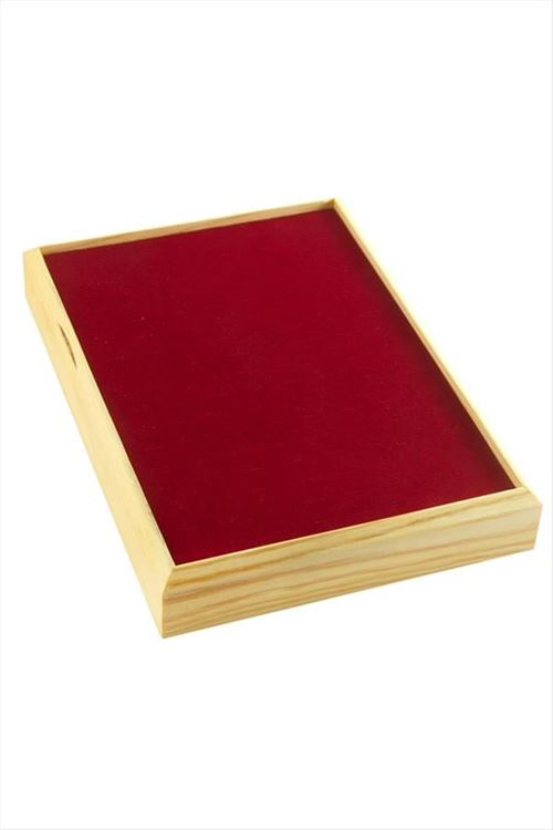 Ahşap Anfora Kumaş Piercing Küpelik 18*24 cm - Gri