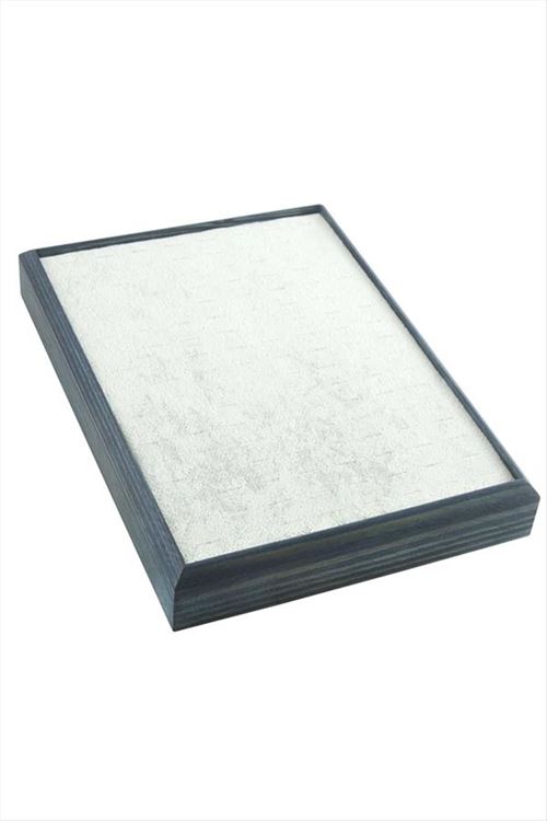 Ahşap Anfora Kumaş Piercing Küpelik 18*24 cm - Gri