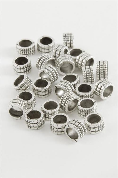 Noktalı Tesbih Ara Aparatı 50 Gram - Gümüş Rengi