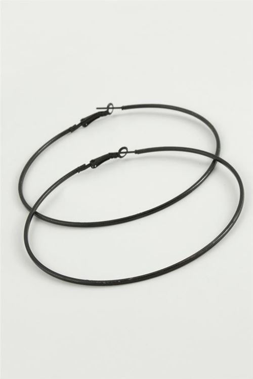 İnce Boru Metal Halka Küpe 8-9-10 cm