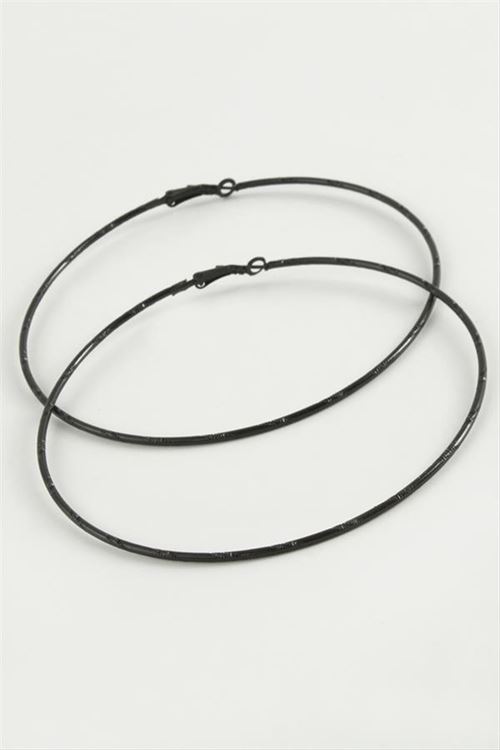 Noktalı Metal Halka Küpe 8-9-10 cm