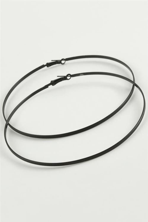 Noktalı Metal Halka Küpe 8-9-10 cm