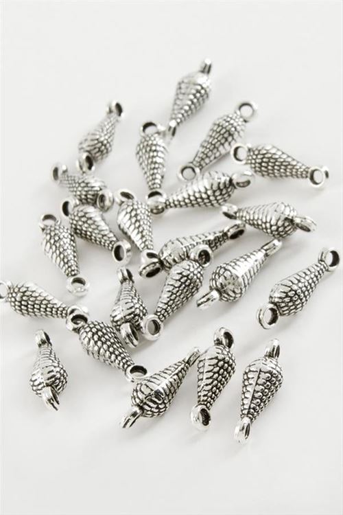 Noktalı Tesbih Püskül Ara Aparatı 50 Gram - Gümüş Rengi