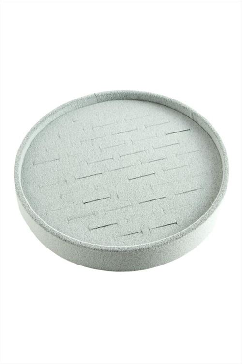 Yuvarlak Ahşap Anfora Kumaş Yüzüklük 20 cm - Kırmızı