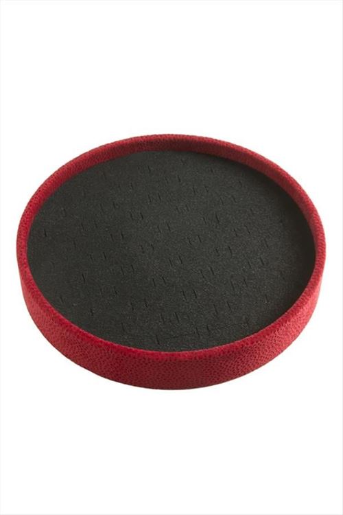 Yuvarlak Ahşap Anfora Kumaş Yüzüklük 20 cm - Kırmızı