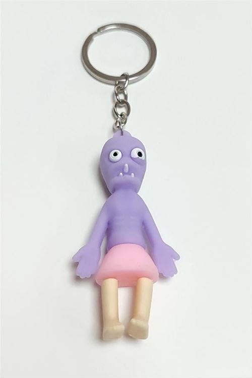 Zombi Silikon Anahtarlık - Mor