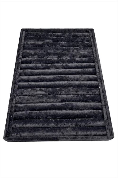 Dik Sosisli Anfora Yüzük Kelepçe Standı 24*34 cm - Siyah