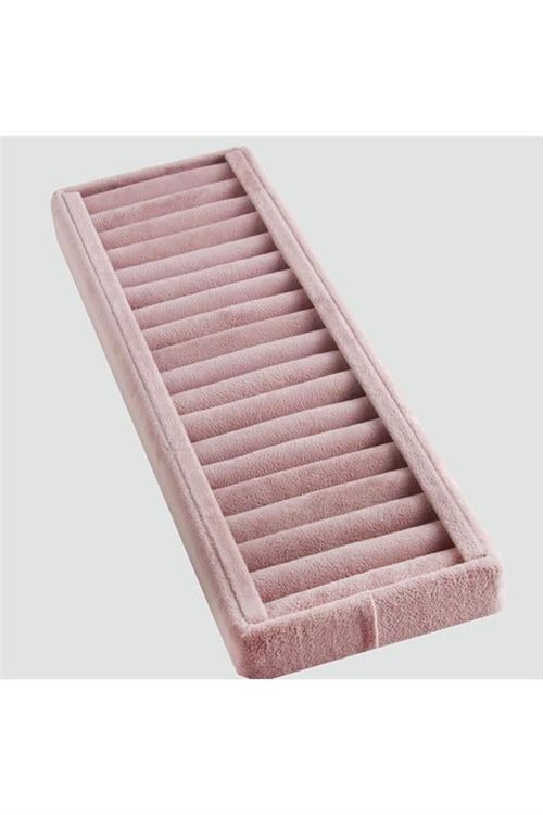Sosisli Flok Yüzük Kelepçe Standı Büyük - Pembe