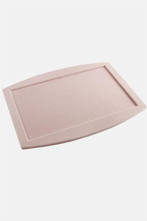 Oval Anfora Kumaş Sunum Servis Tablası - Açık Kahverengi