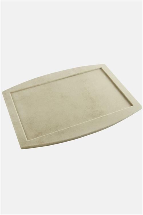 Oval Anfora Kumaş Sunum Servis Tablası - Açık Kahverengi