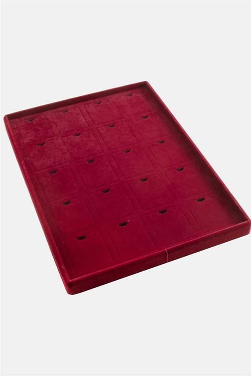20'li Anfora Kumaş Dikey Ayaklı Kolye Standı - Bordo