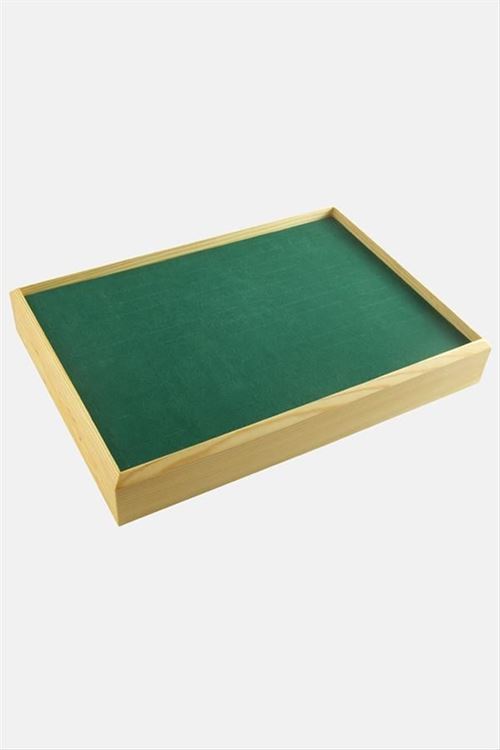 Ahşap Anfora Kumaş Bileklik Standı 24*35 - Yeşil
