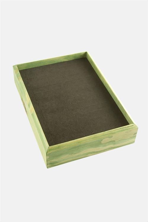 Ahşap Anfora Kumaş Bileklik Standı 17*24 - Füme