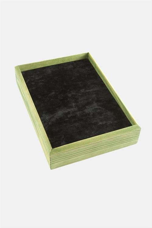 Ahşap Anfora Kumaş Bileklik Standı 17*24 - Siyah