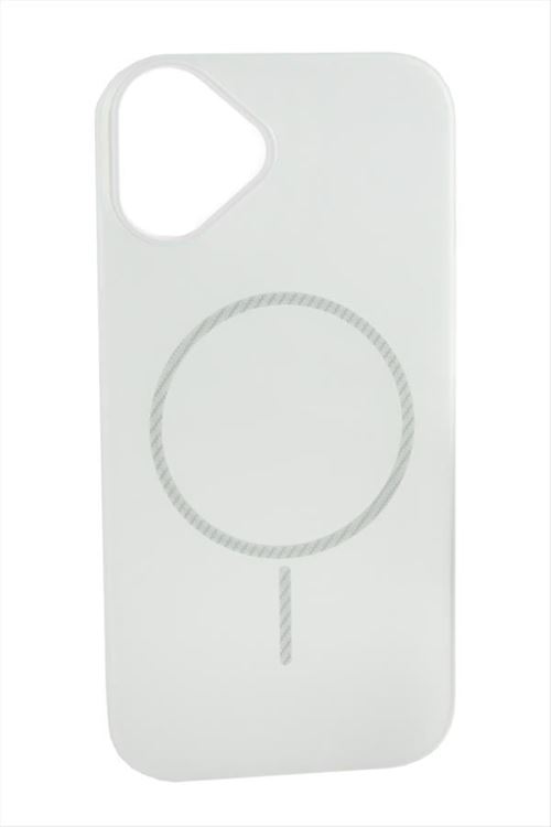 iPhone 16 Buzlu Magsaff Kapak Kılıf - Beyaz