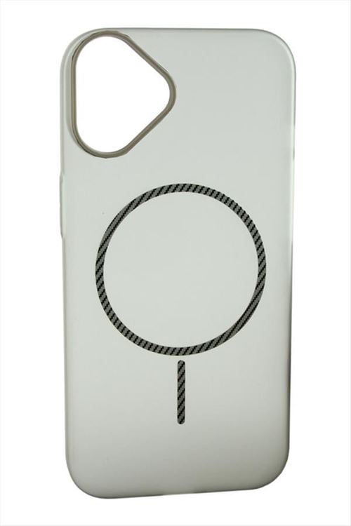 iPhone 16 Buzlu Magsaff Kapak Kılıf - Gri
