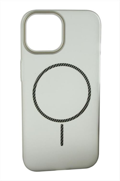 iPhone 15 Buzlu Magsaff Kapak Kılıf - Gri