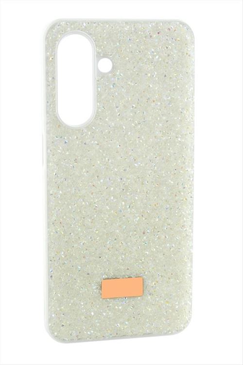 Samsung Galaxy S25 Taşlı Kapak Kılıf - Beyaz