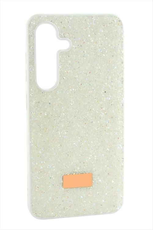 Samsung Galaxy A35 Taşlı Kapak Kılıf - Beyaz