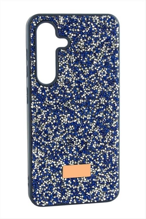 Samsung Galaxy A35 Taşlı Kapak Kılıf - Mavi