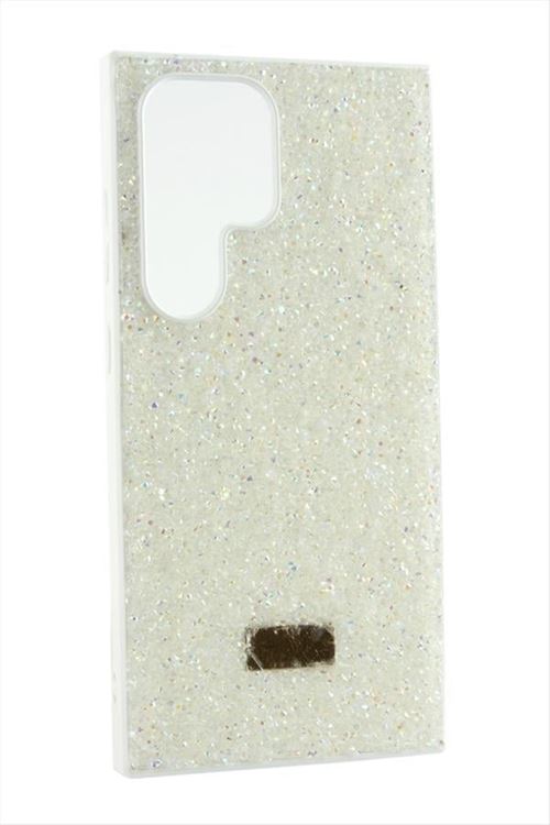 Samsung Galaxy S24 Ultra Taşlı Kapak Kılıf - Krem