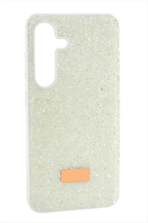 Samsung Galaxy A55 Taşlı Kapak Kılıf - Beyaz