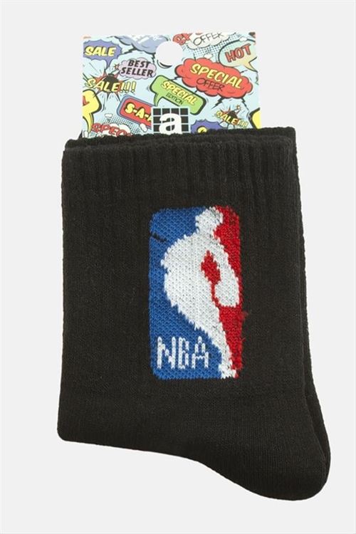 NBA Kolej Çorap 8*28 - Siyah