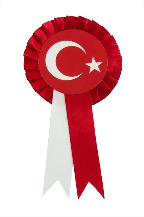 Ay Yıldız Yaka Rozeti Kokartı - Kırmızı