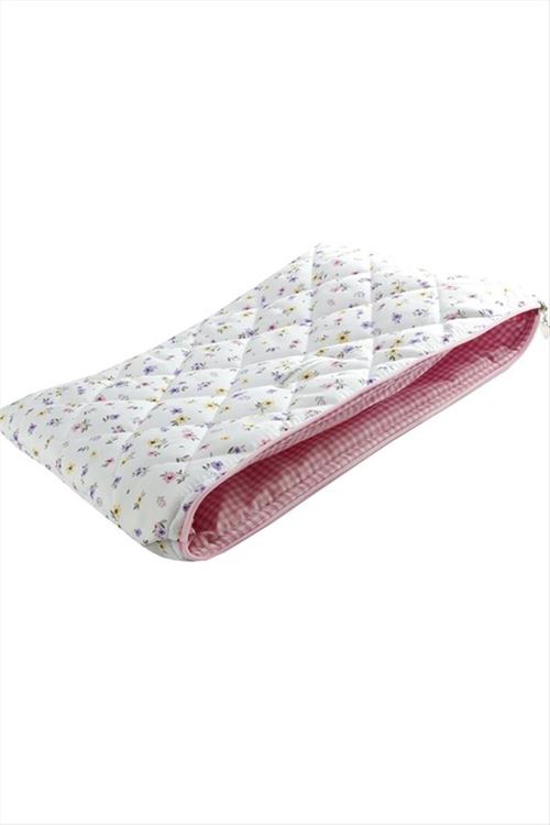 Çiçek Desenli Labtop Bilgisayar Çantası 13*14 inç - Beyaz