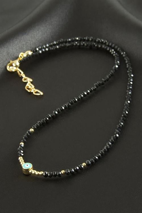 Karışık Kristal Kolye 1 Adet - Beyaz