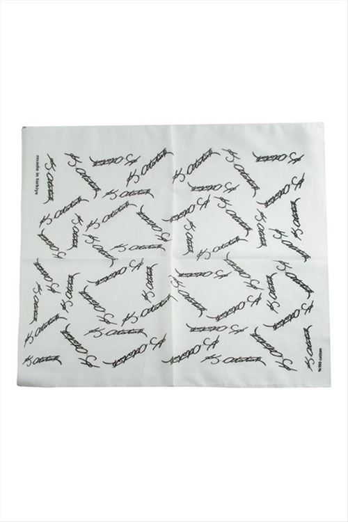 Atatürk İmzalı Desenli Bandana 50*50 - Beyaz