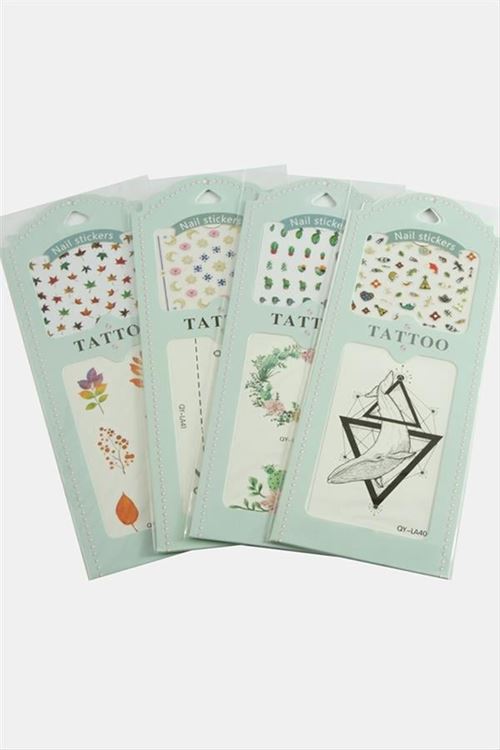Karışık Tattoo Dövme Sticker 1 Adet - Yavruağzı