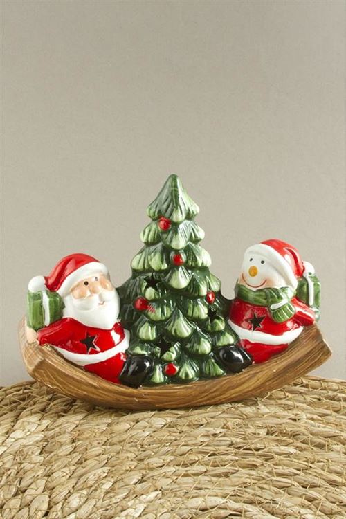 Noel Baba Kardan Adam Yılbaşı Biblo - Kırmızı