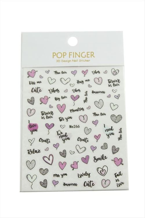 Kalp Tattoo Dövme Sticker - Pembe