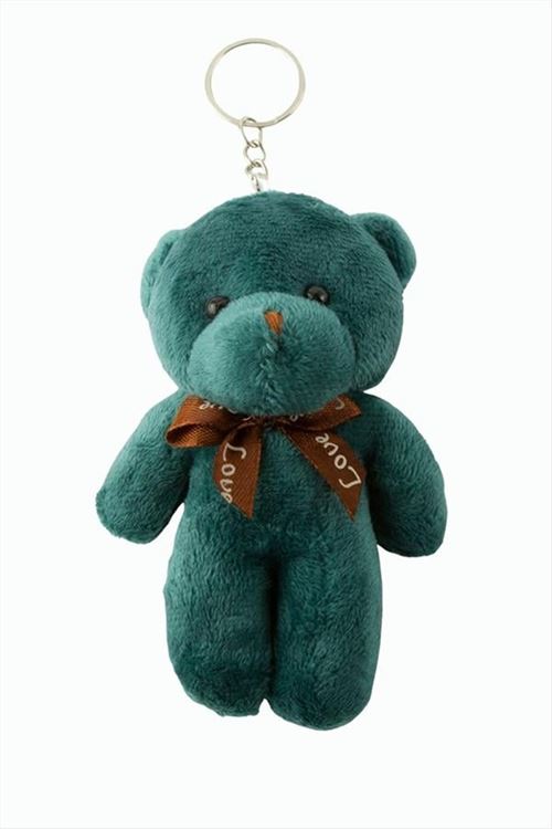 Ayıcık Peluş Çanta Anahtarlık 13 cm - Petrol Yeşili