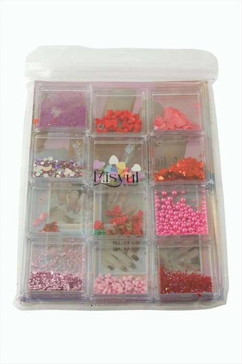 12'li Lüks Süsleme Taşı - Pembe