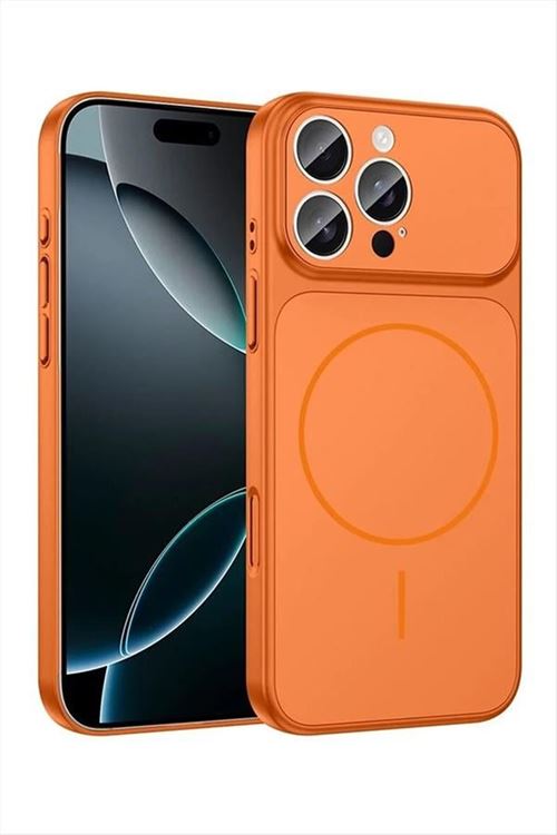 İphone 15 Uyumlu Magsaff Kapak Kılıf - Bej