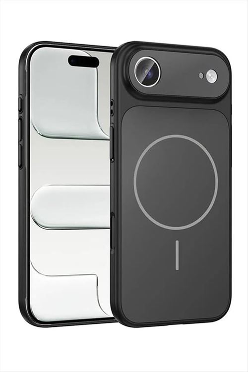 İphone 17 Air Uyumlu Magsaff Kapak Kılıf - Siyah