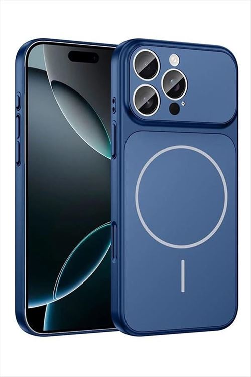İphone 15 Uyumlu Magsaff Kapak Kılıf - Lacivert
