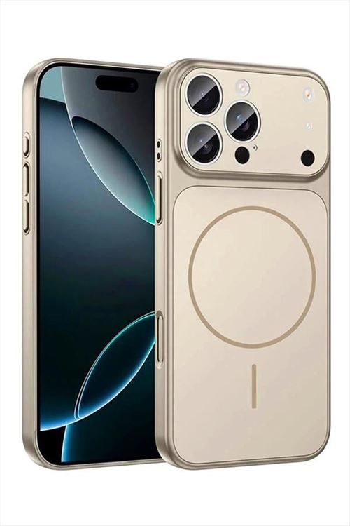 İphone 13 Pro Max Uyumlu 17 Pro Max Görünümlü Magsaff Kapak Kılıf - Siyah