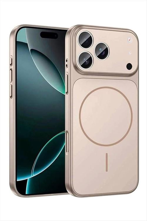 İphone 17 Pro Uyumlu Magsaff Kapak Kılıf - Vizon