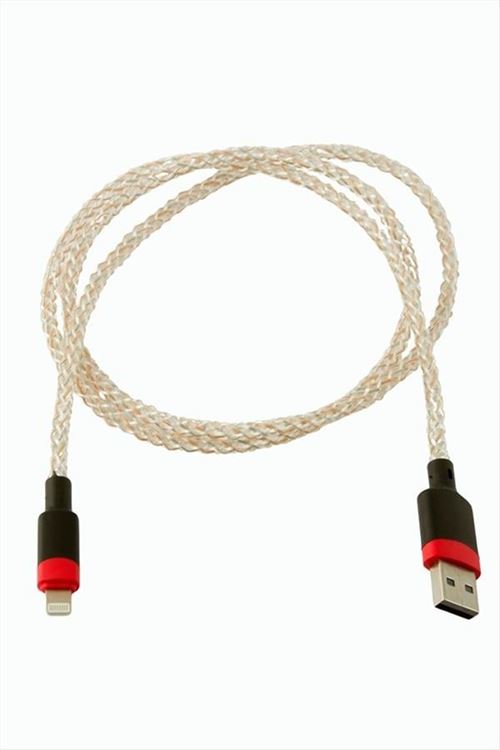 Işıklı İphone USB Data Şarj Kablosu - Gri