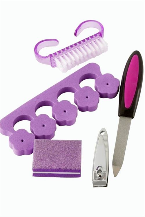 5 Parça Manikür Set - Mor